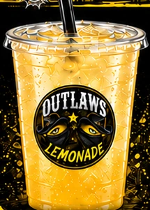 The Outlaw artwork from the official Outlaws Lemonade menu