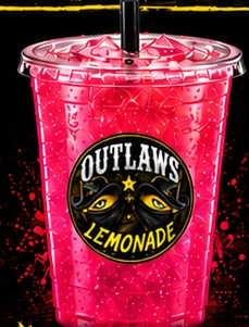 The Show Girl artwork from the official Outlaws Lemonade menu