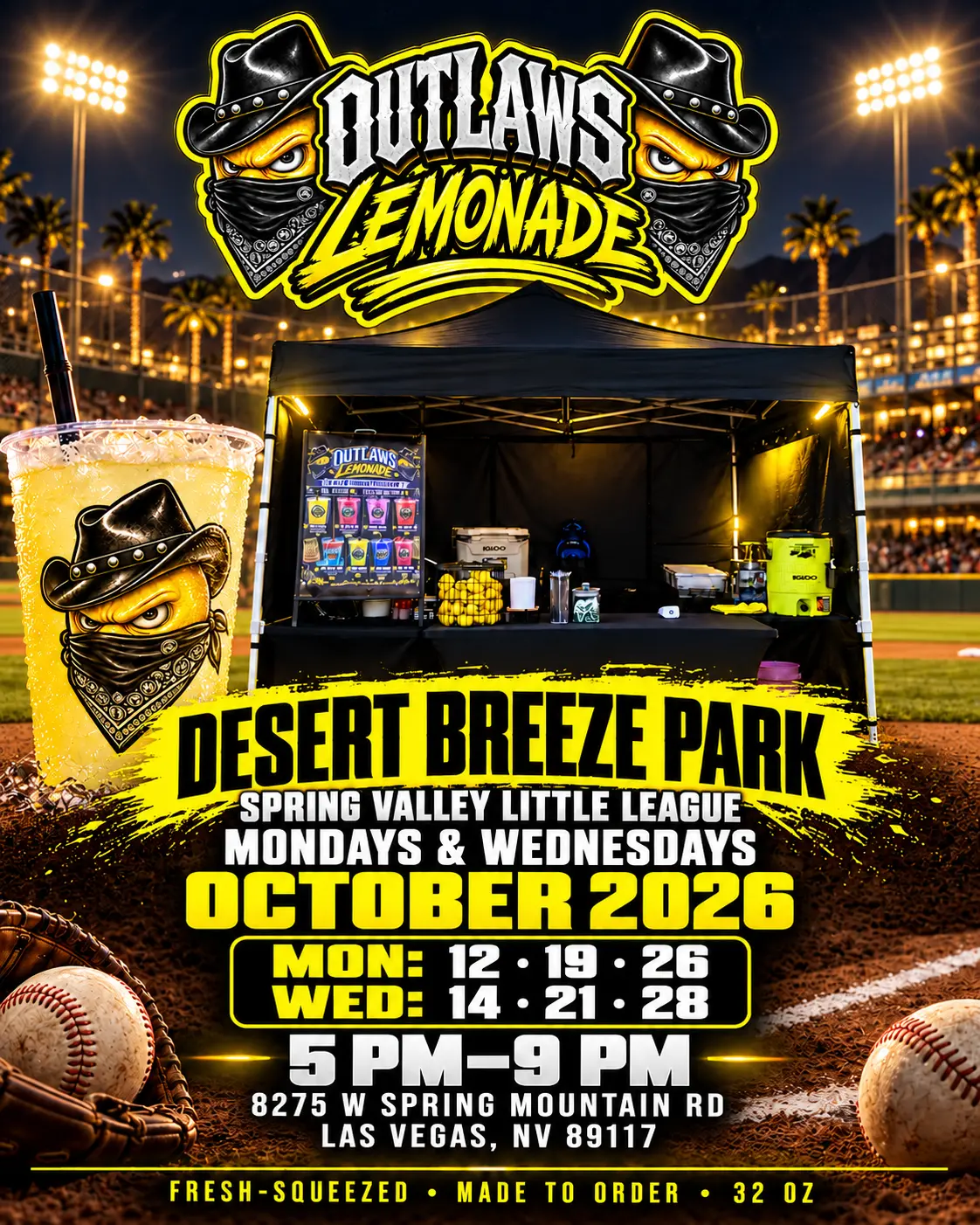 Desert Breeze Park — Spring Valley Little League event flyer