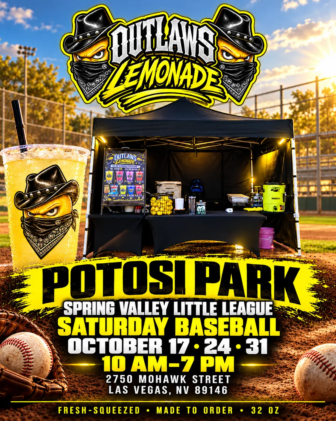 Potosi Park — Spring Valley Little League event flyer